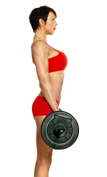 Fitness-Frau — Stockfoto