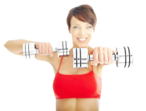 Fitness-Frau — Stockfoto