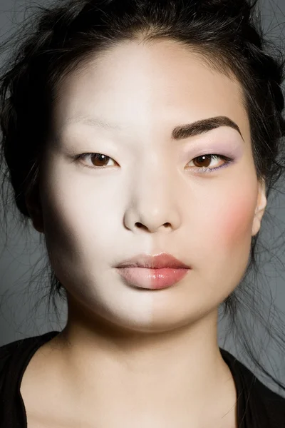 Hälften en Makeup — Stockfoto