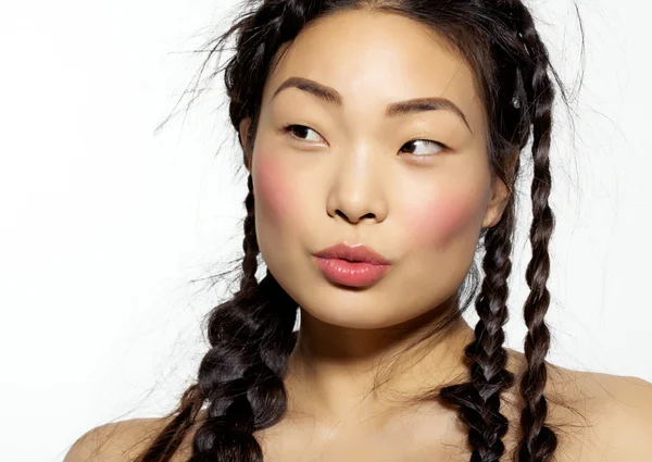 Asiatiska modellen — Stockfoto