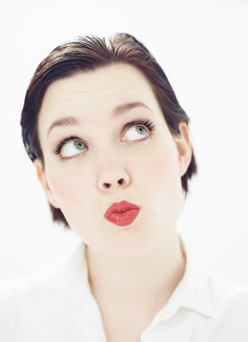 Komik dalgın kadın