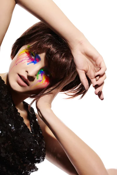 Maquiagem colorida — Fotografia de Stock