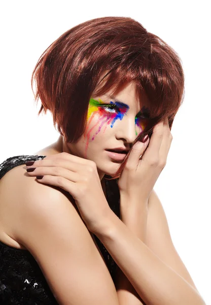 Maquiagem colorida — Fotografia de Stock