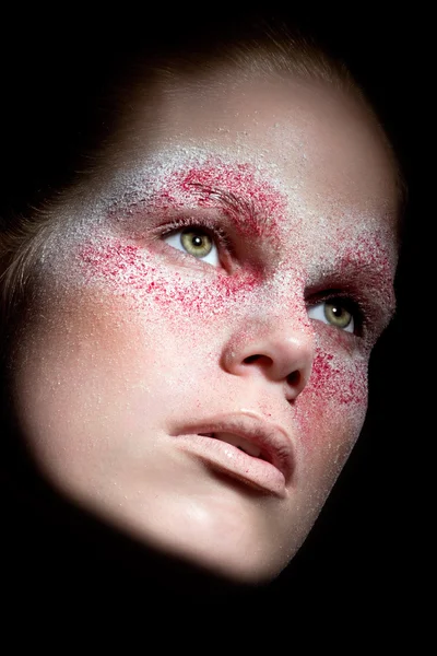 Maquillaje de polvo de moda — Foto de Stock