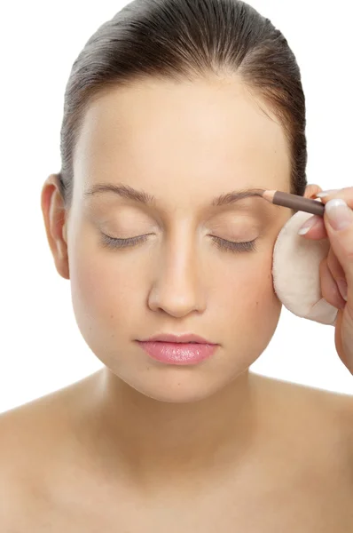 Applying Makeup — Stock Photo, Image