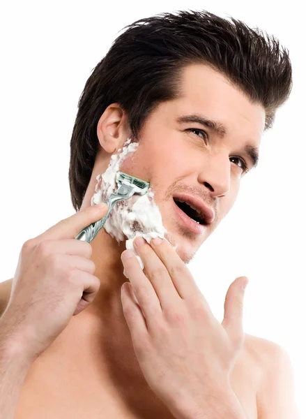 Painful Shaving — Stock Photo, Image