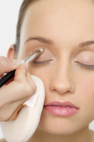 Applying Makeup — Stock Photo, Image