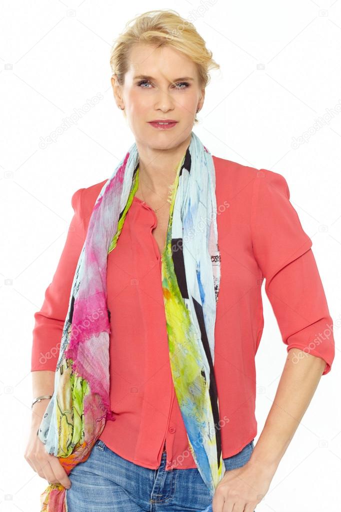 Woman In Colorful Fashion