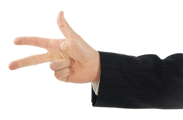 Showing Three Fingers — Stock Photo, Image