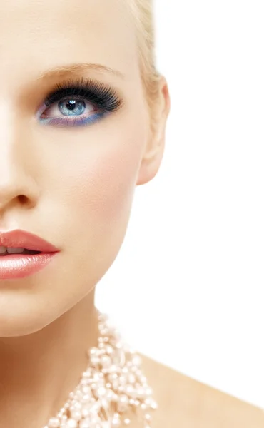 Trucco mezza faccia — Foto Stock