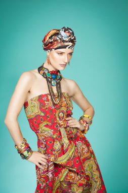 Colorful Exotic Fashion clipart