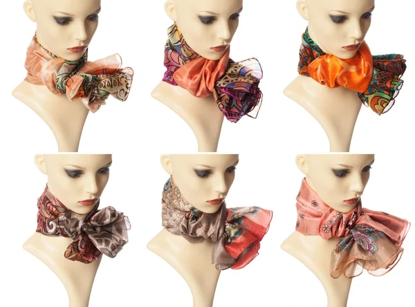 Модные шарфы — стоковое фото