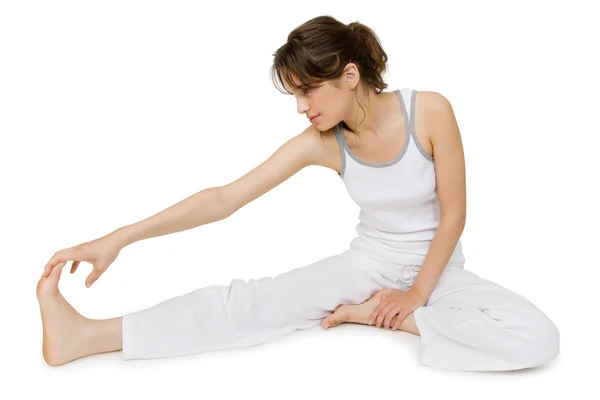 Chica haciendo ejercicio — Foto de Stock