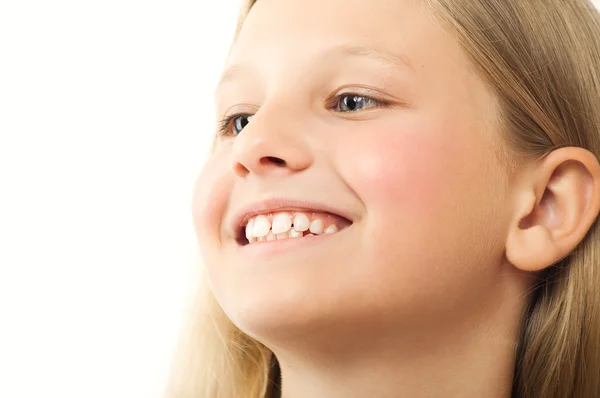 Felice dieci anno vecchio ragazza — Foto Stock