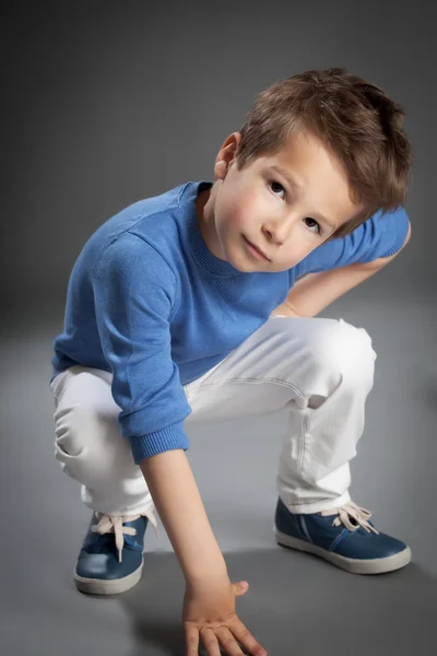 Öt éves fiú — Stock Fotó