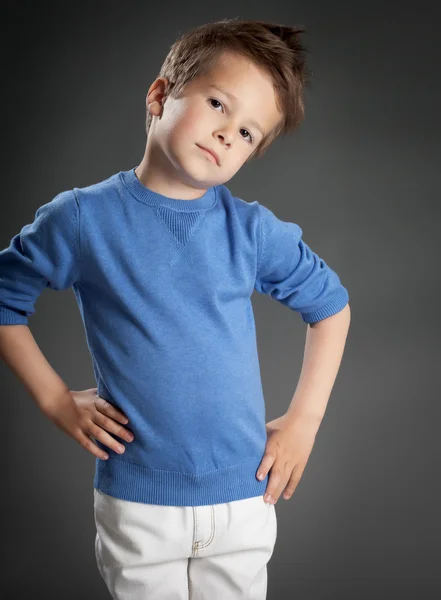 Menino de cinco anos — Fotografia de Stock