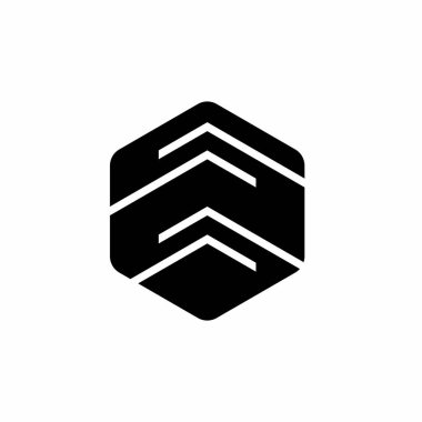 Çizgi modifikasyonu Image grafik logo tasarımı soyut konsept vektör stoğu ile şaşırtıcı altıgen. 3B ile ilişkili bir sembol olarak kullanılabilir.