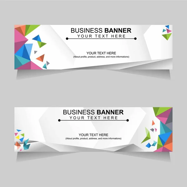 Banner Colorful Triangle Categories Image Graphic Icon Logo Design Abstract — Archivo Imágenes Vectoriales