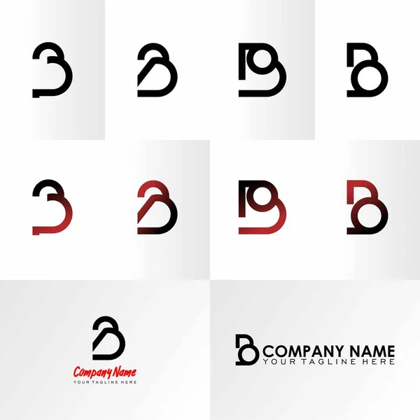 Letter Word Font Using Circle Base Image Graphic Icon Logo — Vector de stock