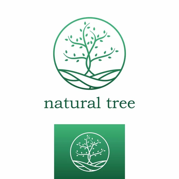 Simple Uniquw Tree Branche Root Image Graphic Icon Logo Design — стоковый вектор