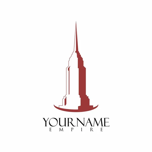 Simple Unique Skyscraper Building Tower Image Graphic Icon Logo Design — Vetor de Stock