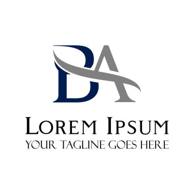 Basit harf ya da kelime BA serif yazı tipi zarif dalga resmi grafik logo tasarımı soyut konsept vektör stoğu. Baş harf ya da güzellikle ilişkili olarak kullanılabilir