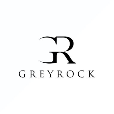 Letter or word GR serif font in merging image graphic icon logo design abstract concept vector stock. Can be used as a symbol related to initial or monogramial.