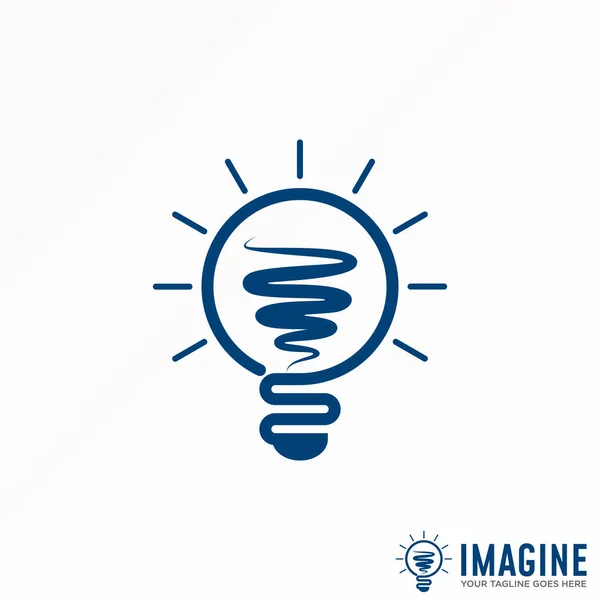 Lamp Lighting Line Image Graphic Icon Logo Design Abstract Concept — Vector de stock