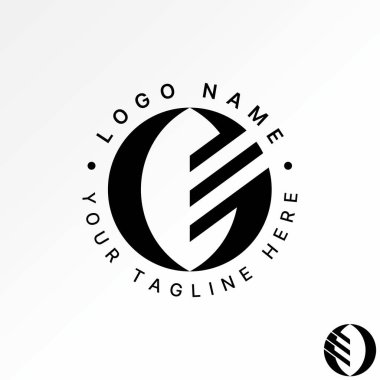 Yaprak negatif uzay markalaştırma sermaye döngüsü elementi üzerinde E harfi yazı tipi minimal logo tasarım grafik konsepti yaratıcı premium vektör depolama resmi üstü satışı