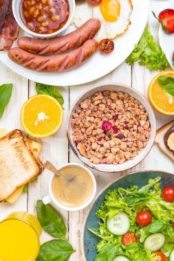 Kahvaltı veya brunch farklı türleri