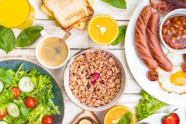 Kahvaltı veya brunch farklı türleri