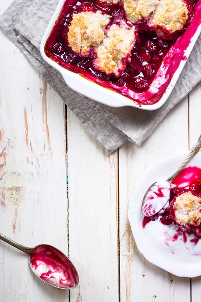 Tarta de pastel de cereza — Foto de Stock