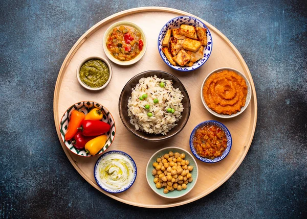 Traditionell indiska Thali — Stockfoto