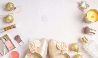 Kadınsı kozmetik arka plan