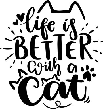 Kedi Harfleri Alıntıları. Poster ve Tişört Tasarımı için ilham verici Harf Alıntıları