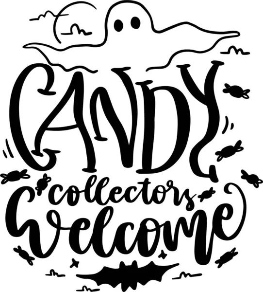 Halloween Lettering Typography Citáty Ilustrace Pro Potisknutelný Plakát Design Triček — Stock fotografie
