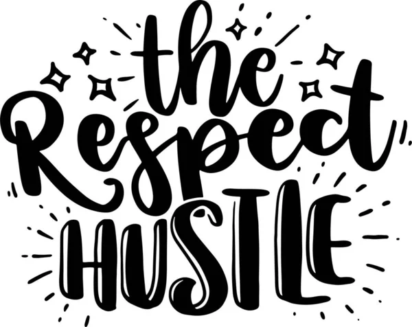 Hustle Lettering Typografie Citaten Illustratie Voor Printable Poster Shirt Design — Stockfoto