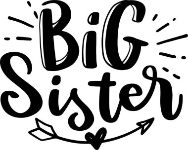 Matbaa Posteri ve T-Shirt Tasarımı için Rahibe Harf Tipografisi İllüstrasyonu. Motivasyonel İlham Alıntıları.