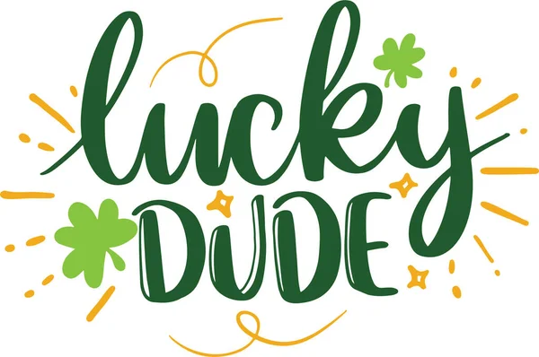 Patricks Day Lettering Typografi Citat Illustration För Utskrivbara Affisch Och — Stockfoto