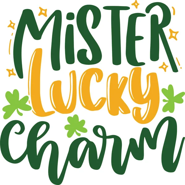 Patricks Day Lettering Typografi Citat Illustration För Utskrivbara Affisch Och — Stockfoto