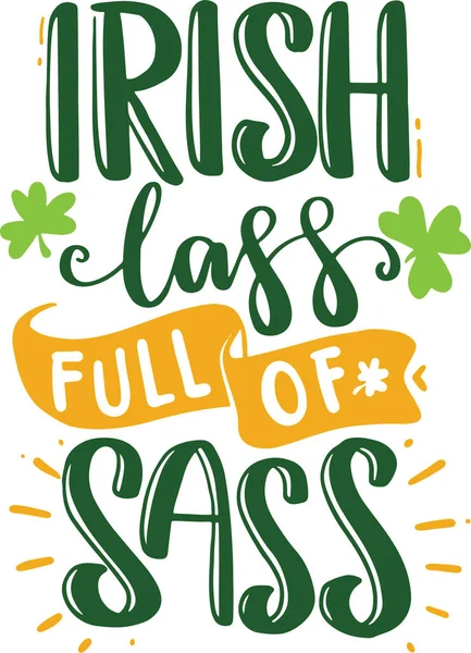 St Patrick\'s Day Lettering Typography Quotes Illustration for Printable Poster and T-Shirt Design. Motivational Inspirational Quotes.