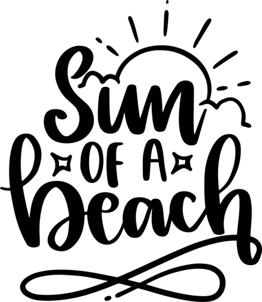 Summer Lettering Typography Quotes Illustration for Printable Poster and T-Shirt Design. Motivational Inspirational Quotes.