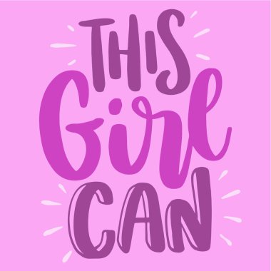 Kız Motive Esinlendirici Yazdırılabilir Poster Yazdırma Etiketi Tişört Tasarımı 