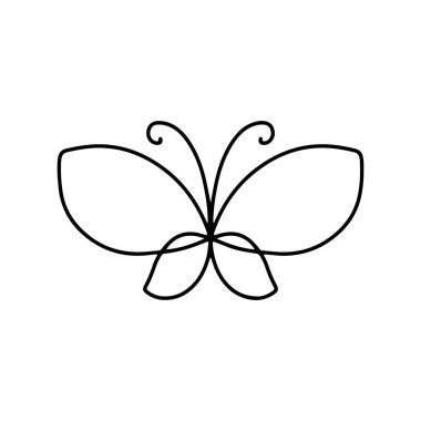 Butterfly Line Art Zentangle