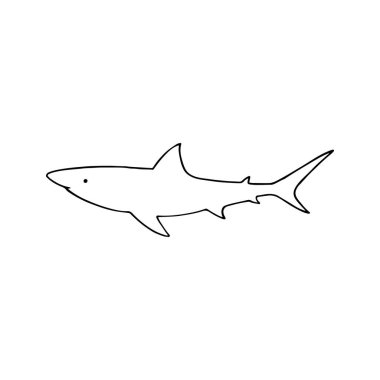 Ocean Animals Coloring Page. Sea animal underwater illustration black and white aquatic marine animal design
