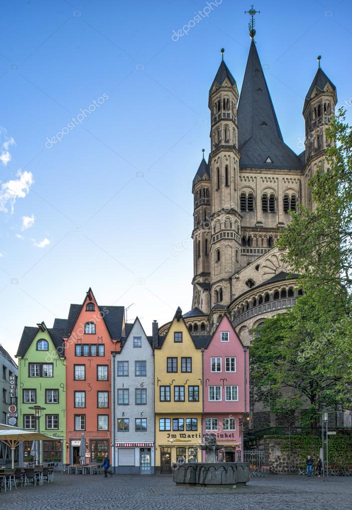 Cologne, colorful houses – Stock Editorial Photo © stefan.bernsmann