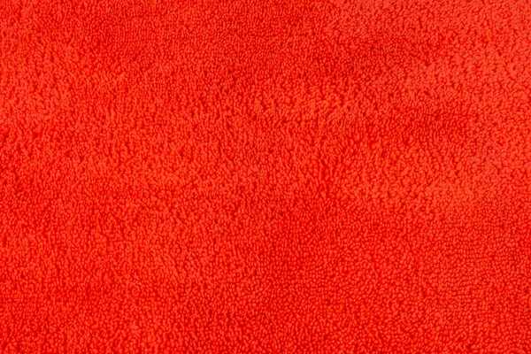 繊維が長いオレンジ色のカーペットのテクスチャを閉じる — ストック写真