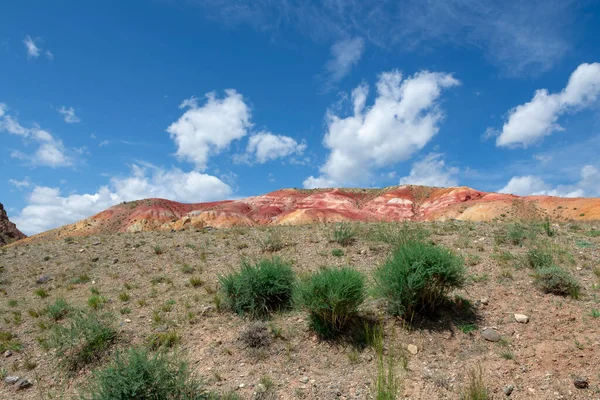 Los Picos Las Montañas Rojo Contra Cielo — Foto de Stock