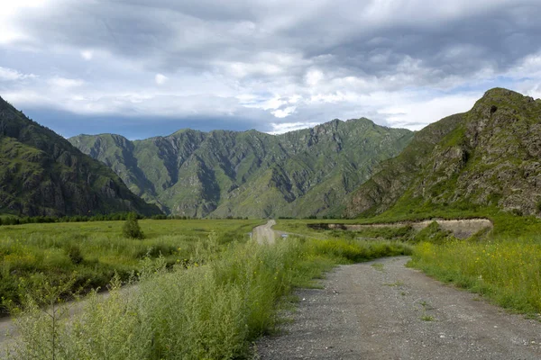 Gorny Altai Rusia Altas Montañas Caminos Tierra Son Dura Belleza — Foto de Stock