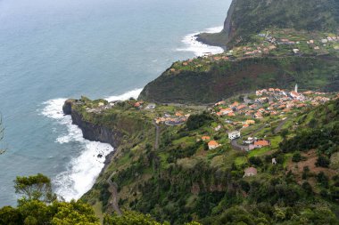 Volcanic coast of Faial in Madeira, Portugal
